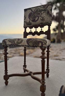 Vintage French "Os de Mouton" Low-Back Chairs - Set of 4 (1 broken)