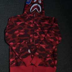 Red Bape Hoodie Size Small
