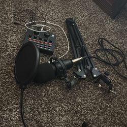 Studio  Mic With Soundboard 