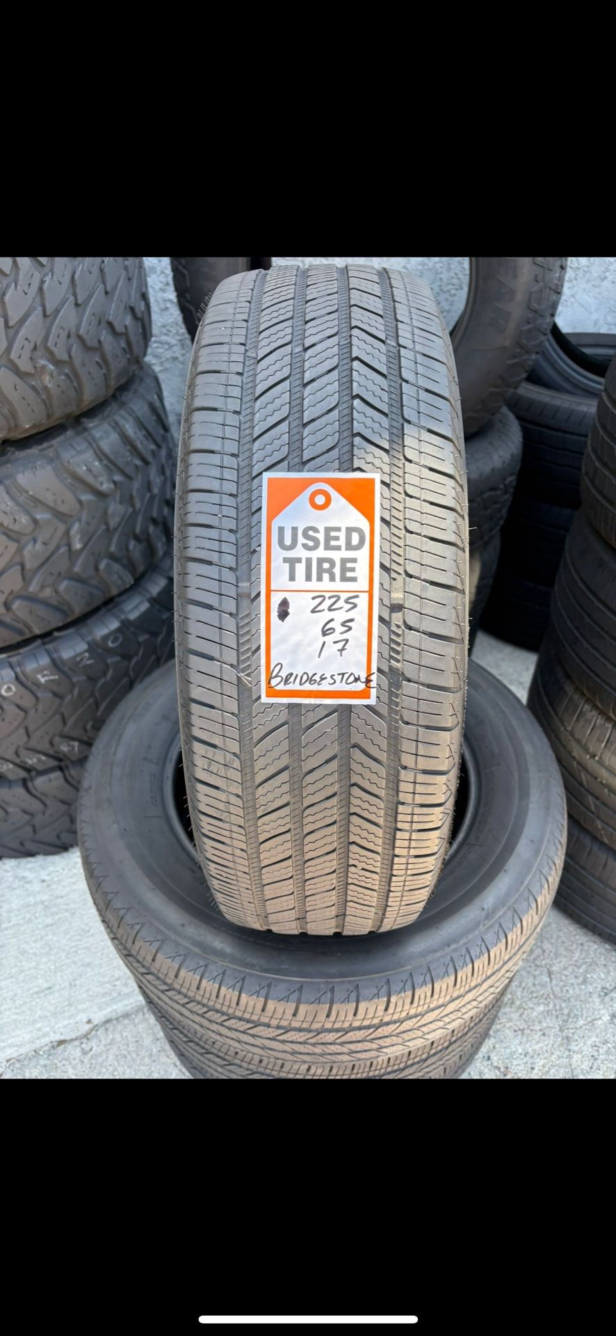 225-65-17 Bridgestone QuietTrack Full Used Tire Set$190 Free Mounting And Balancing