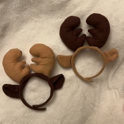 2 Christmas Reindeer Headbands