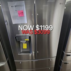 28 Cu. Ft. 4 Door French Door Refrigerator With Icw And Water Dispenser 