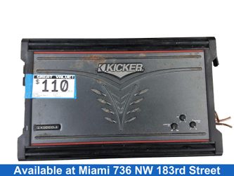 Kicker Zx1000.1 Black Car Audio Amplifier