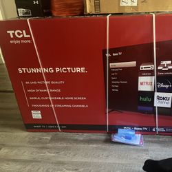 65 inch tcl roku tv for sale!!!BRAND NEW STILL IN BOX