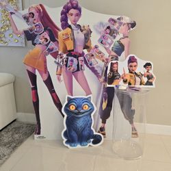 K pop Demon Hunters Birthday Decor 