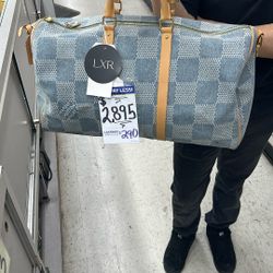 Louis Vuitton Denim Duffel Bag 