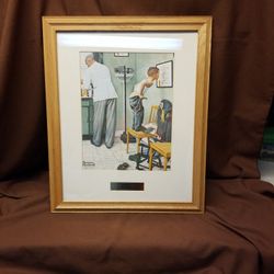 Norman Rockwell Framed And Matted Print 