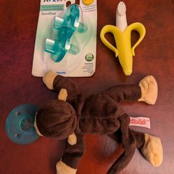 Phillips Avent Soothie Pacifier With Snuggle And Baby Banana Brush