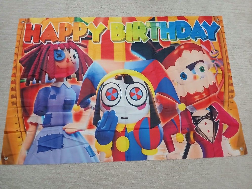 The Amazing Digital Circus Birthday Banner