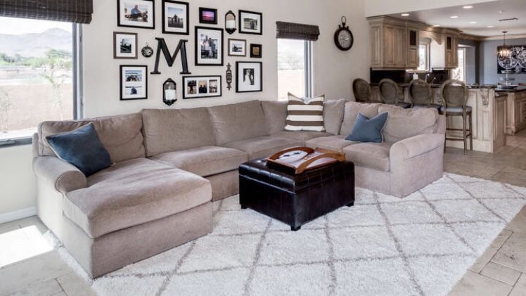 Sectional From Ladlow’s With Free Ottoman Couch Sofa