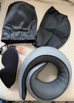 New Purroch G-Shape Memory Foam Travel Neck Pillow – Gray
