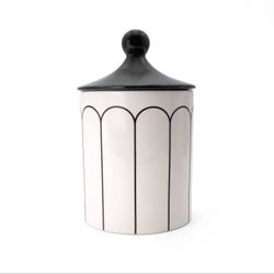 Decorative Ceramic Storage Black and Cream