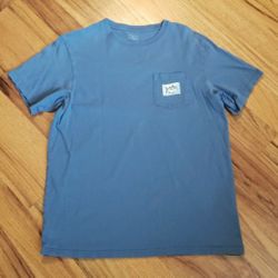 Southern Tide Blue Short Sleeve Tee- Game Fish Series Graphic Size: L