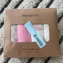 4 Pack Baby Girl  Swaddle Wraps