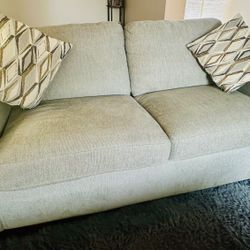 Pull Out Couch With Memory Foam Mattress And 2 Cushions