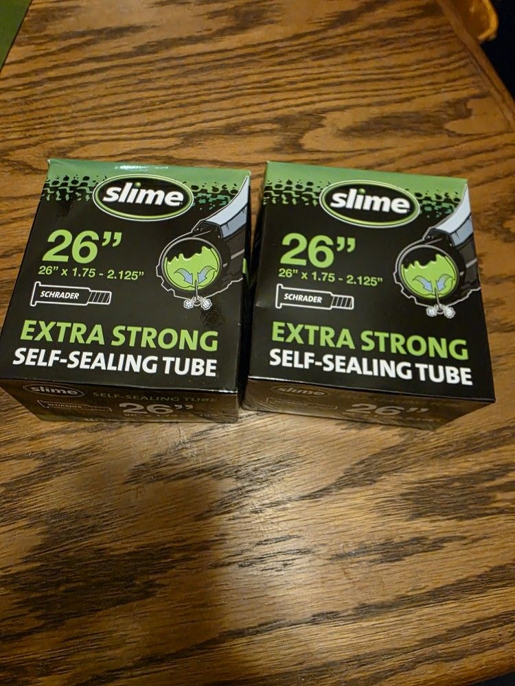 Bike Inner Tube with Slime Puncture Sealant, Extra Strong, Self Sealing, Prevent and Repair