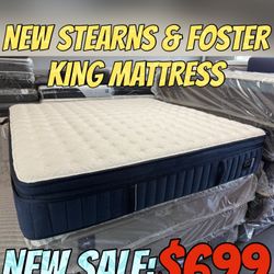 NEW STEARNS & FOSTER KING MATTRESS 