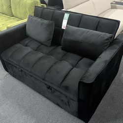Black sofa bed，$150
