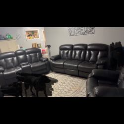 Reclining Couch, Loveseat, And Recliner 