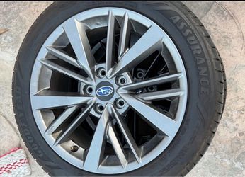 Subaru OEM Alloy Wheel with Goodyear Tire
