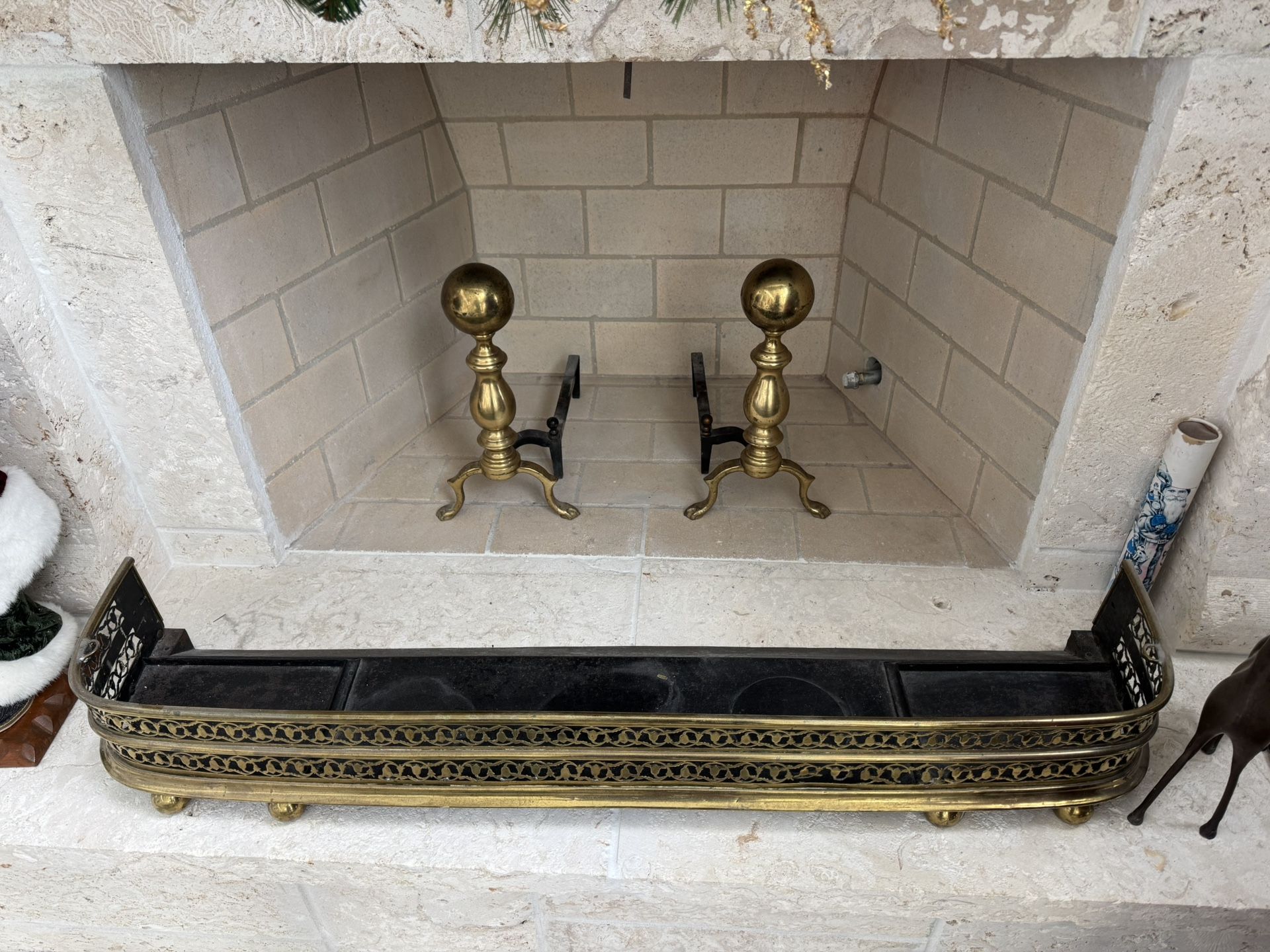 Fireplace Andiron And Fender Antiques