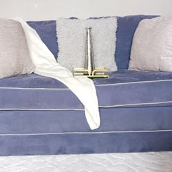 Blue Lawson-Style Sofa