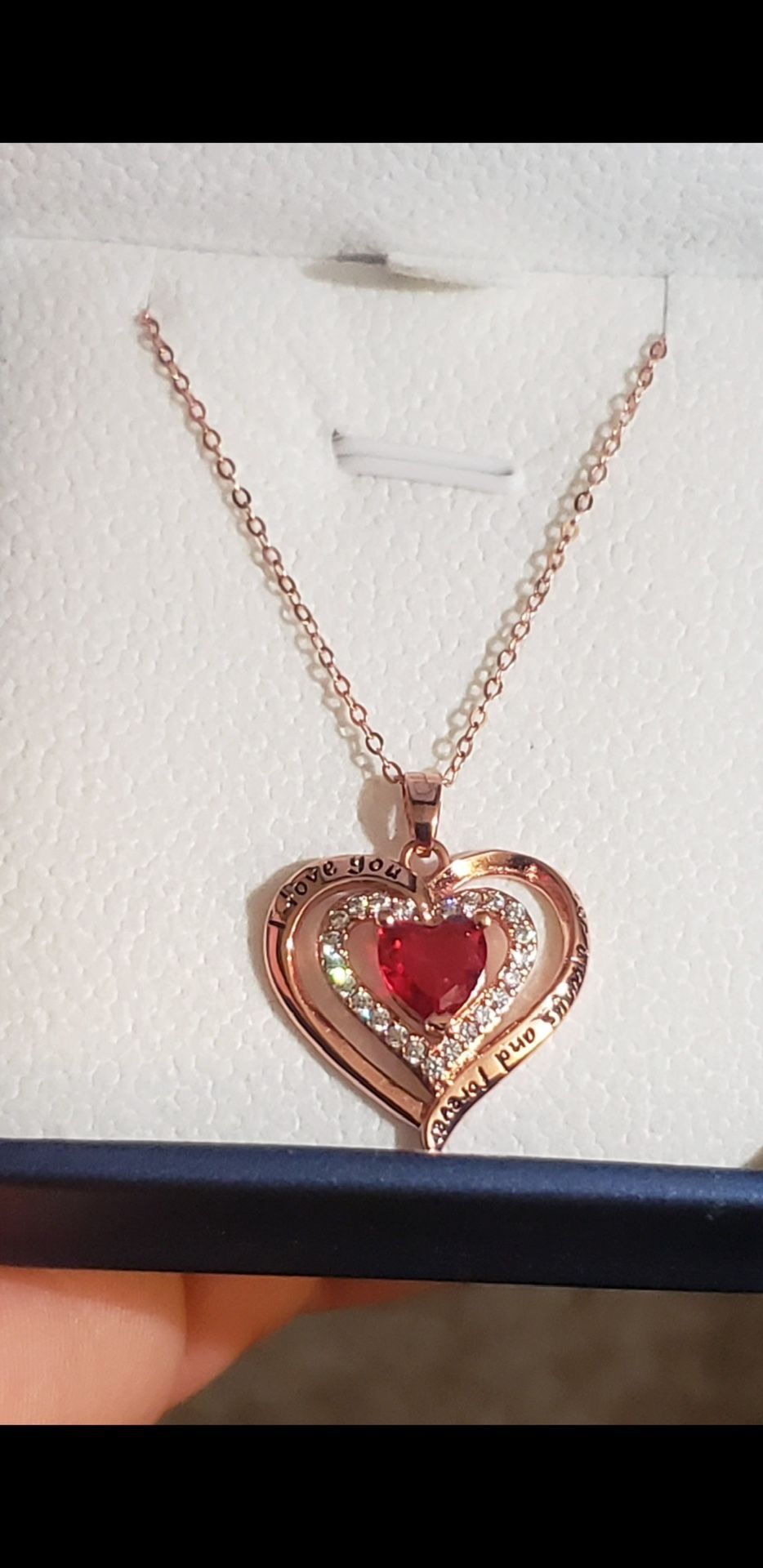 925 Sterling Silver Heart Necklace for Women