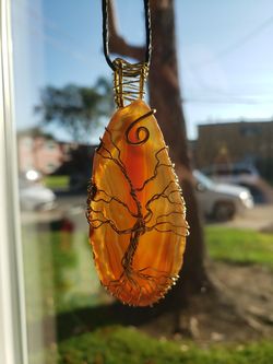Wire wrapped crystal jewelry