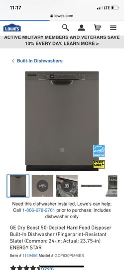 Brand new ge dishwasher