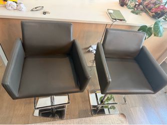 Adjustable leather bar stools