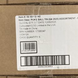 Pokemon Q4 2025 Pokeball Tin Display Factory Sealed Case Of 6