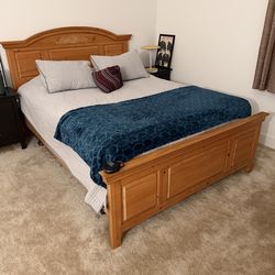 Queen wooden bed frame