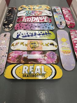 Maple skateboard decks and complete