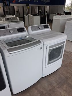 SET L G WASHER AND DRYER ELECTRIC  KING SIZE  CAP.....