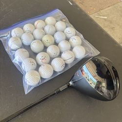 TaylorMade Burner Driver In Good Condition Plus 2 Dozen Callaway Golf Balls 