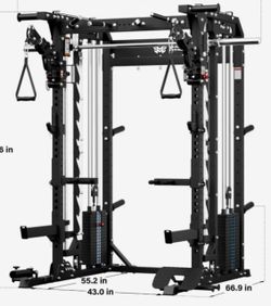 Major Fitness EVO - B52 PRO Squat Rack Power Cage Functional Trainer with Smith Machine