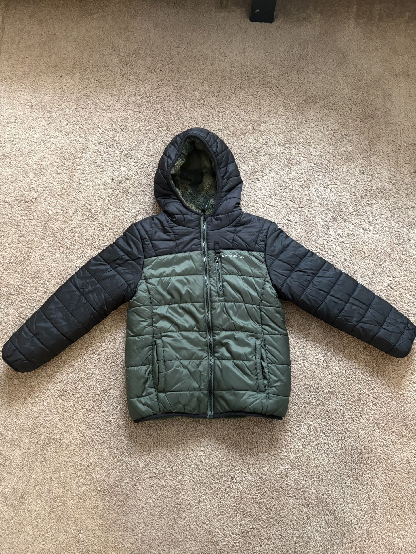 Boys Eddie Bauer Puffer Jacket Size 7/8