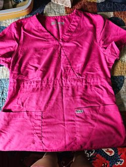 Pink Nurse's Scrub Shirt