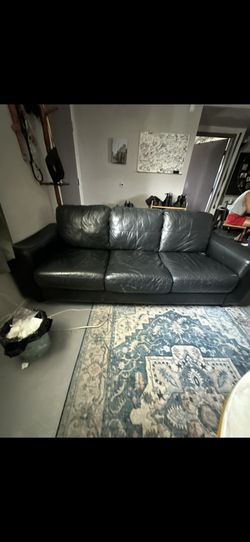 Black Leather Couch