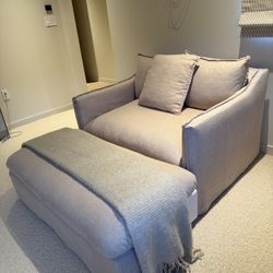 Maiden Home - The Dune Chair-and-a-Half & Ottoman