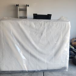 Used Full size Nectar Matress and metal bed frame