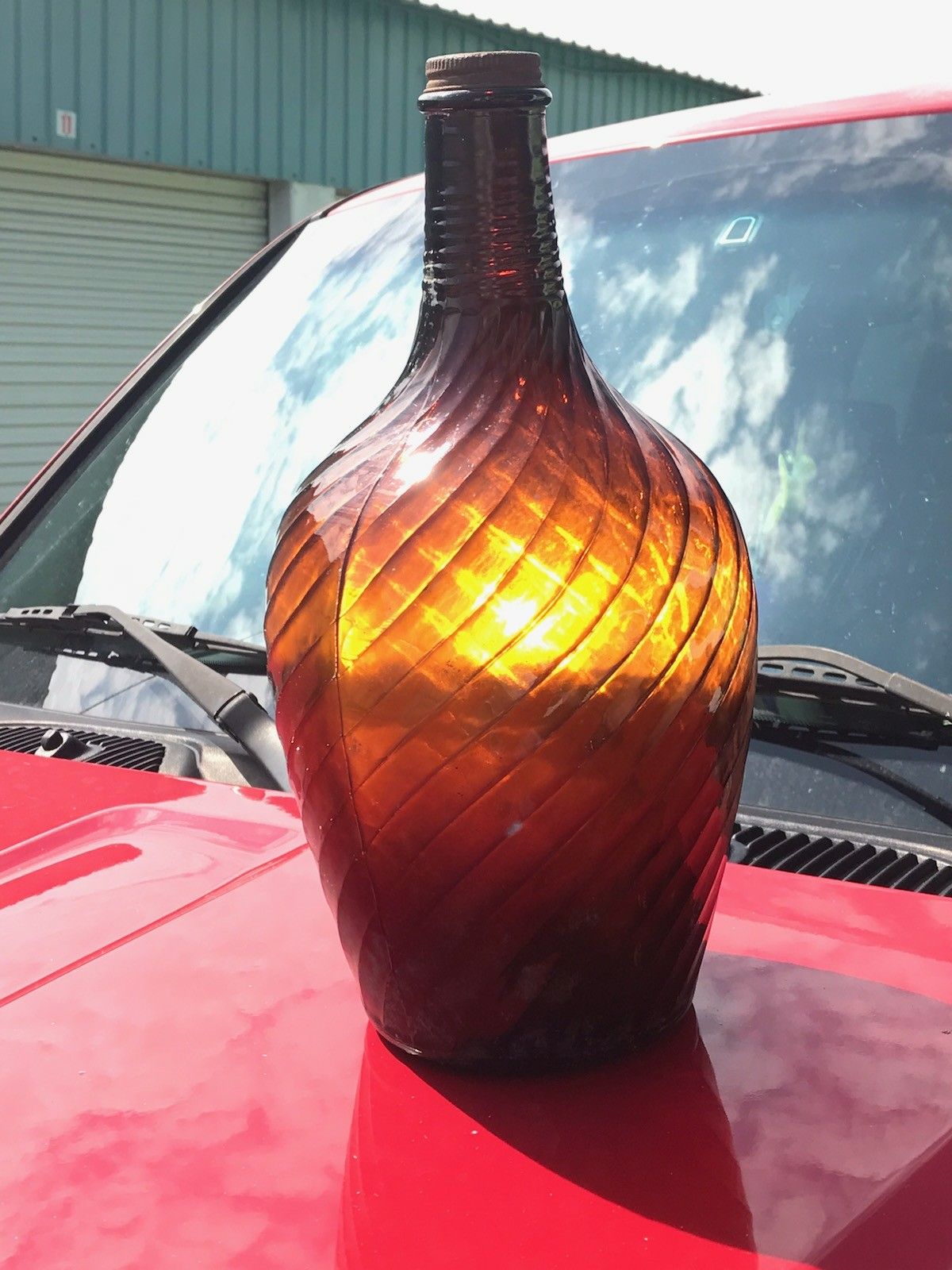 Old brown bottle