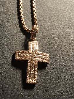 Gold Cross with Chain