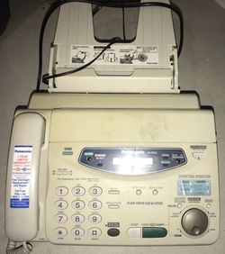 Panasonic Model KX-FP121; Compact Plain Paper Fax Machine Copier and T