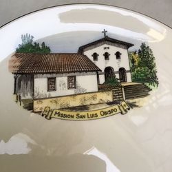 NEW Vintage Mission San Luis Obispo Decorative Plate 
