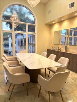 Hobart-Rectangular Sintered Stone Dining Table