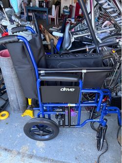 Transport chair extra wide