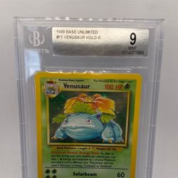 1999 Pokemon Base Venusaur #15 BGS 9 Mint Beckett 001(contact info removed)