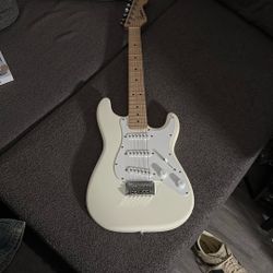 White Fender Squier