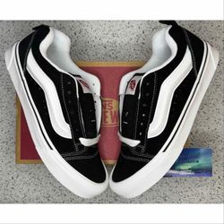 Vans Knu Skool Black White 8.5 Men